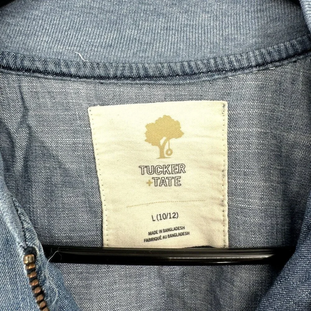 Tucker & Tate Zip‎ up Denim lightweight Jacket Size Large